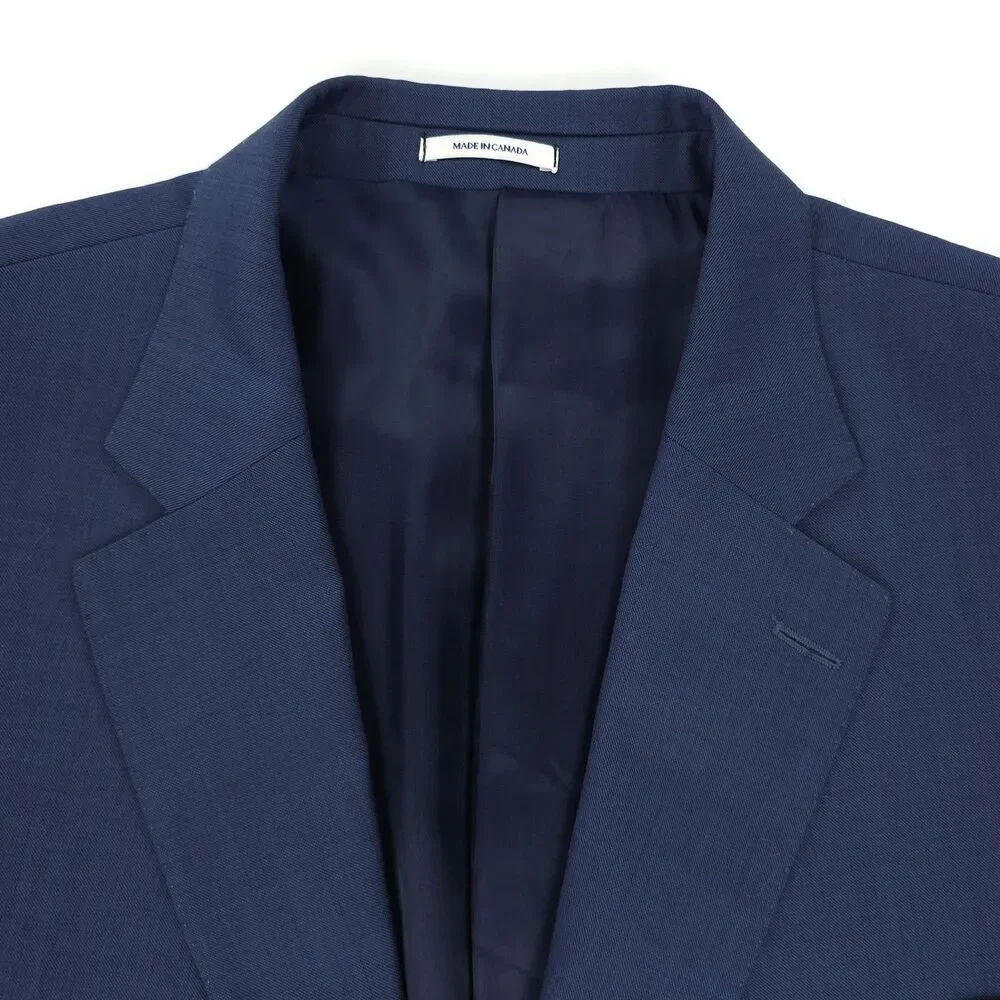 PETER MILLAR 100% Wool Two Button Blazer Jacket 48T Old Money Academia Preppy 48